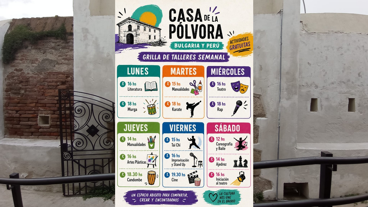 Vista del interior restaurado de la Casa de la Pólvora